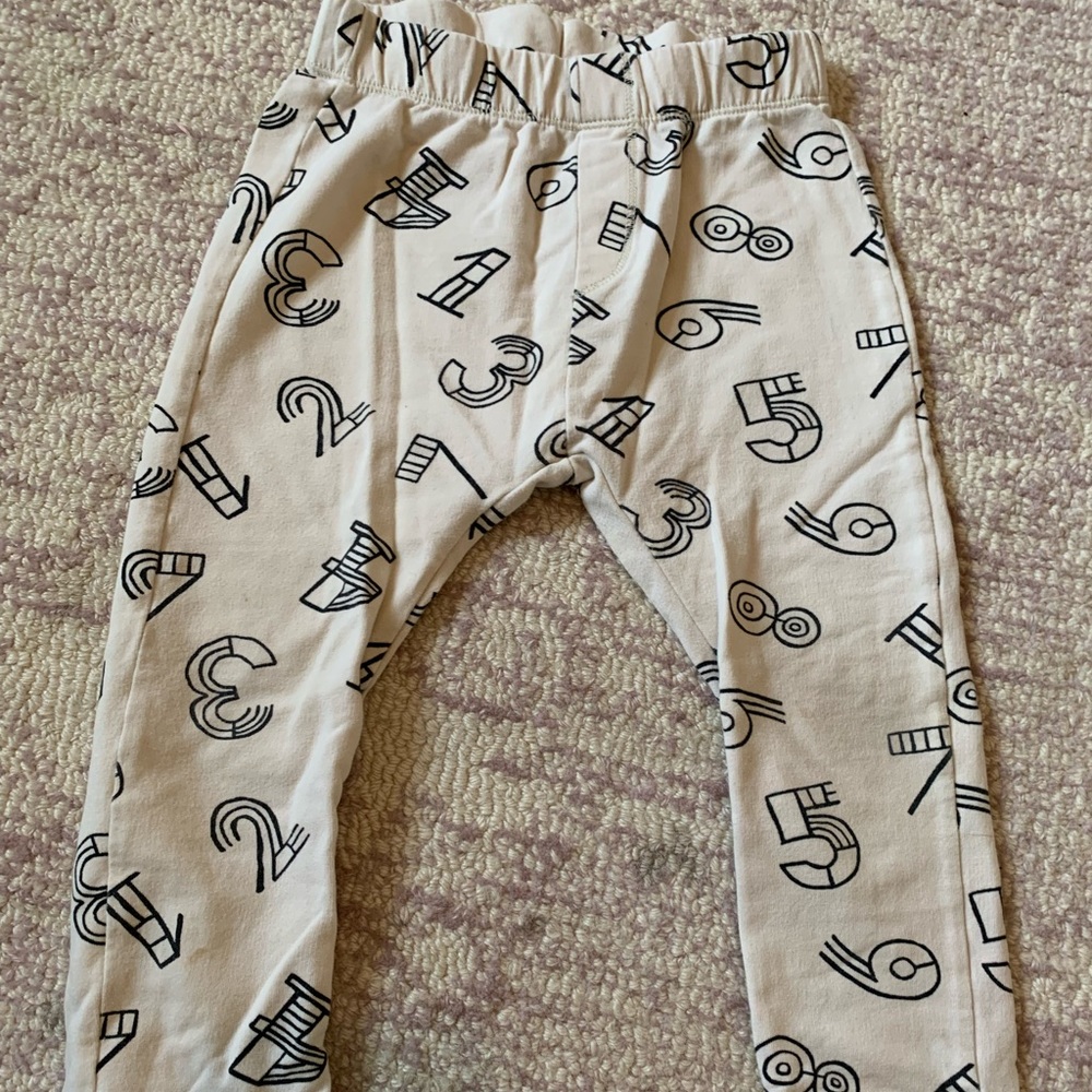 Zara baby boy harem number cotton pants